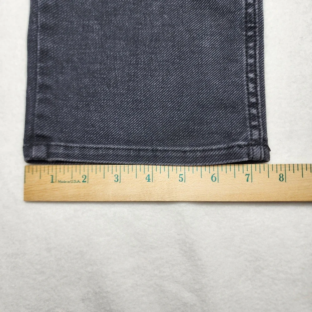 Hugo Boss Mens Jeans Straight Leg Denim Faded Black Wash 40x34‎